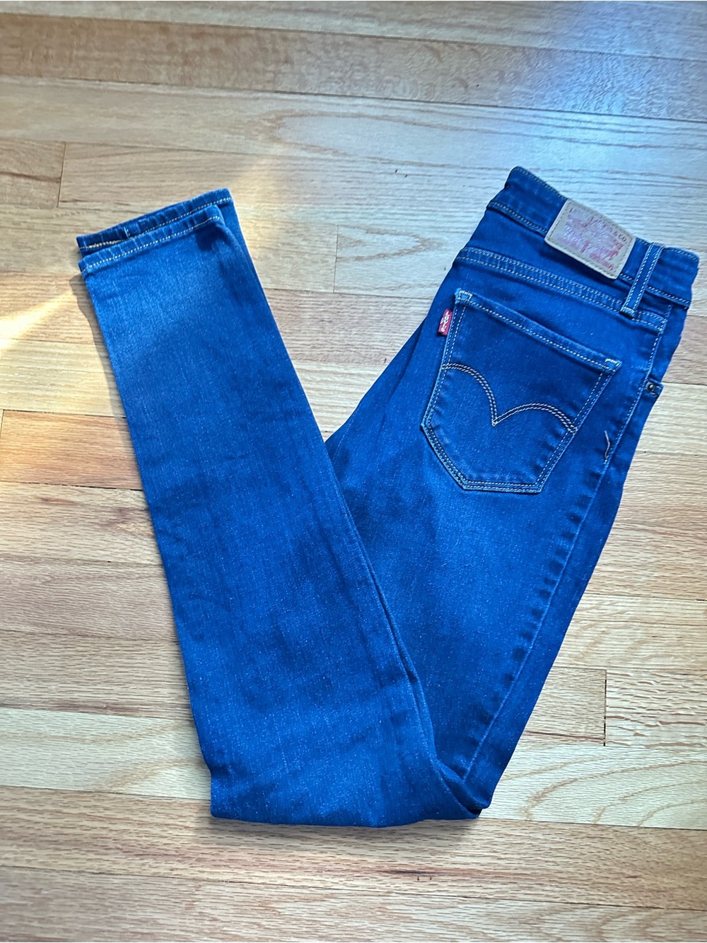 Levi’s 721 High Rise Skinny Jeans 28 Cast Shadows Dark Wash Stretch